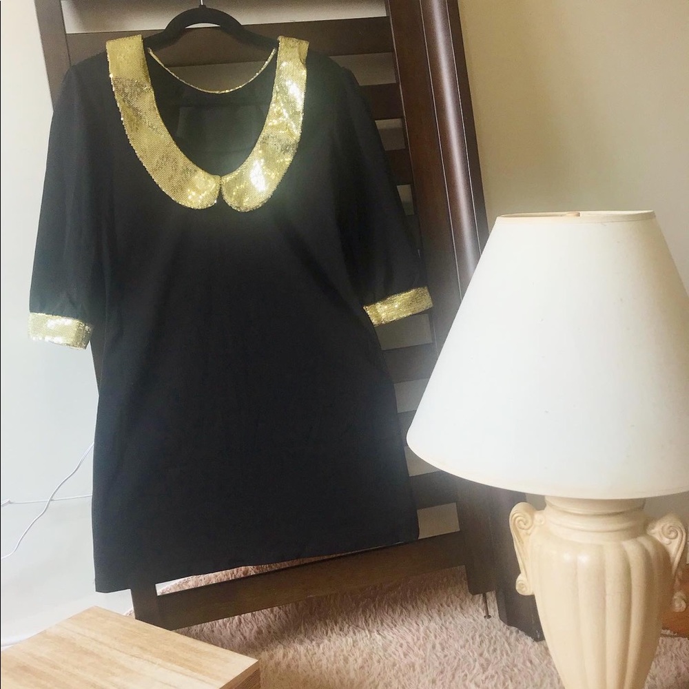 Black long sleeve party dress!